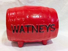 Vintage Watneys Red Barrel 16cm Bar Advertising Ornament / Barrel