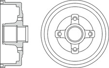 Brake Drum fits VAUXHALL CORSA