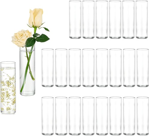 Hewory glass vase cylinder - vase,
