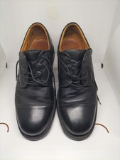 Mens Clarks Shoes Size 10 2323 Black Lace Up Leather Upper