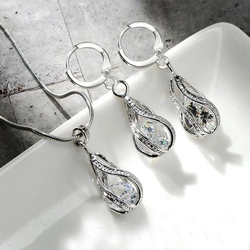 Silver filled crystal - cz,