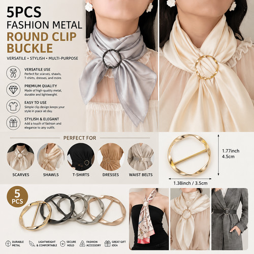 5pcs metal scarf - metal,