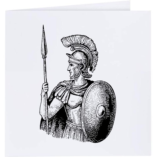 Roman soldier greeting cards - soldier',