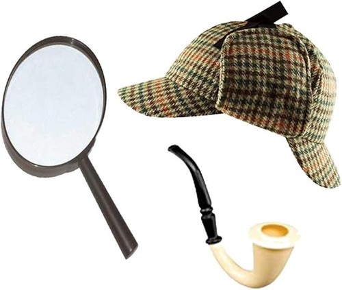 3pcs sherlock holmes - sherlock, costume