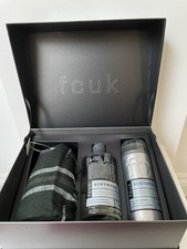FCUK Gift Set Scarf, Urban Body Wash 300ml & Urban Body Spray 200ml BNIB New