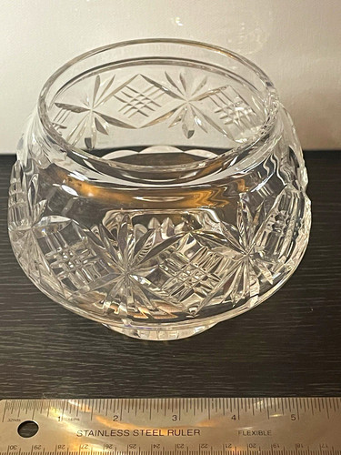Vintage heavy cut clear glass - heavy,