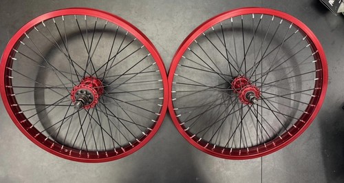 Red bmx wheel - bmx, 48