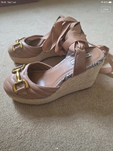 Sandals horsebit lace - lace, up