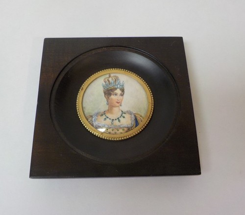 19th miniature watercolor - 19th, c.