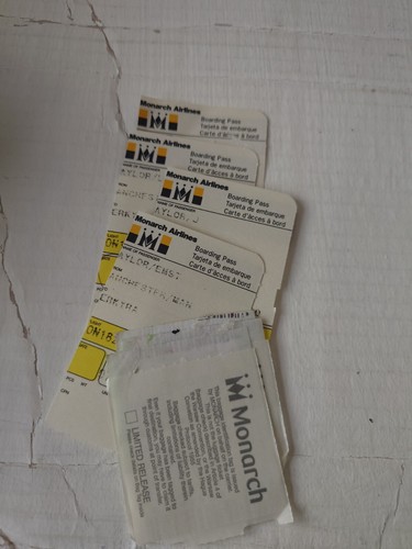 Monarch airlines ticket job - ticket,