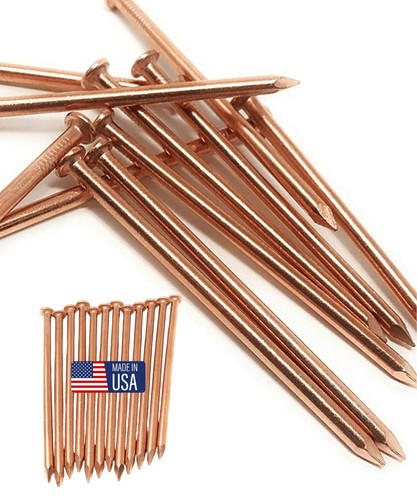 Pack copper nail spikes - 12-pack,