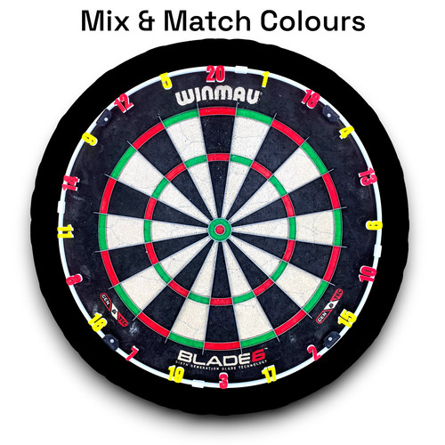 Custom colour dartboard - colour, number