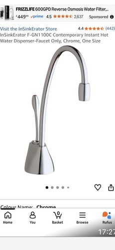 Insinkerator chrome instant - chrome,