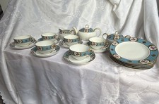 Antique 21 Piece Porcelain Tea