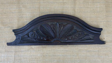 Carved Wood Leaf Design Panel