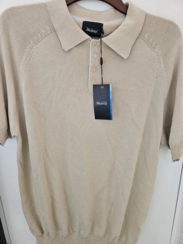 Men beige short sleeved - short,