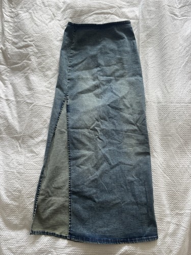 Bershka denim maxi skirt - denim,