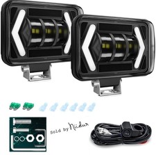 2 Pack 80W LED Motorcycle