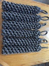 Six rope side fenders with 1.5 metre spliced hanging lines