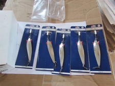 XX rare unused trade pack 5 vintage abu garcia silver 28g toby lures carded