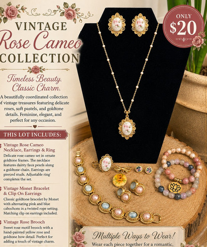 Vintage oval pink white - vintage,