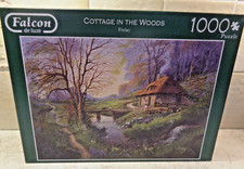 Falcon Cottage in the Woods 1000 piece jigsaw puzzles good used con complete