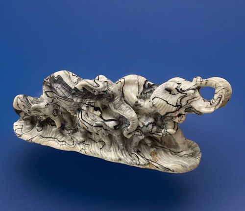 Vintage elephant sculpture - elephant,