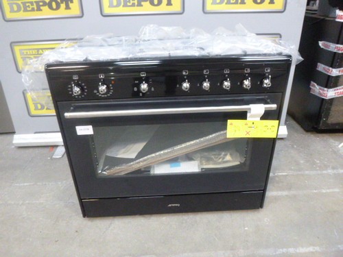 Smeg range cooker black - range,