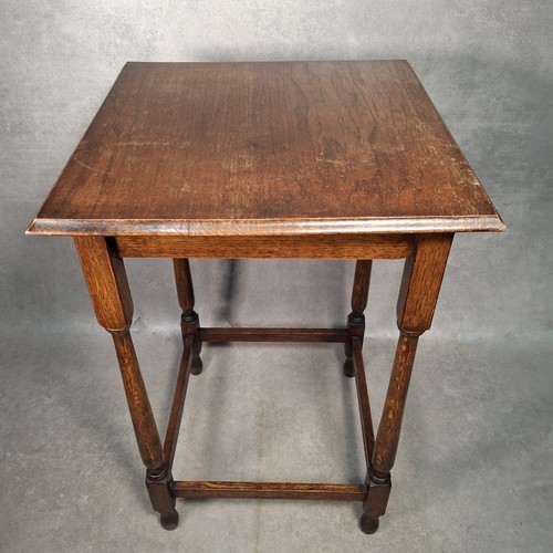 Antique oak side table - antique,