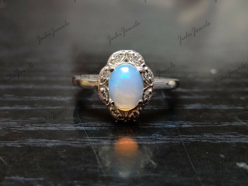 Opal engagement ring genuine - ring,