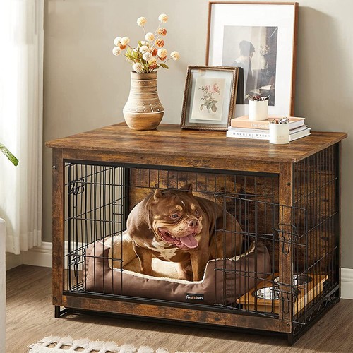 Chic wooden dog - dog, crate