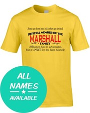 Surname Men's T-Shirt Team Member Gift Name Family Clan Thing Reunion Custom
