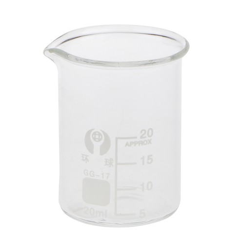 20ml low form glass beaker - form,