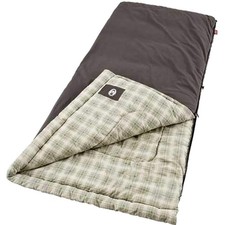 Big & Tall Cotton Flannel Sleeping Bag 10°F Insulated for Camping, Hunting