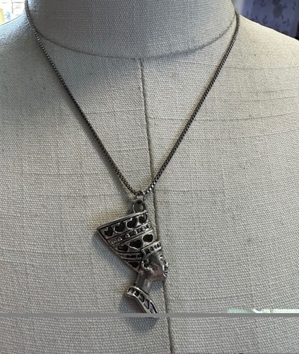 Silver tone egyptian - silver, 16”