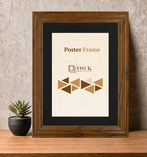 Walnut photo picture frame - walnut,
