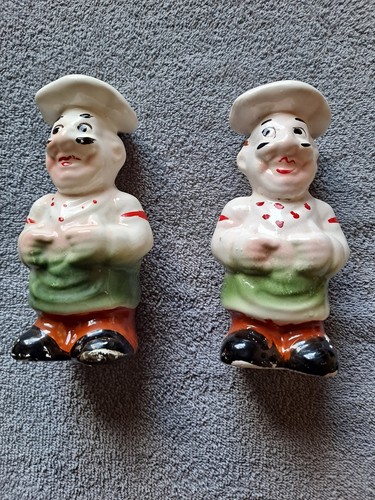 Vintage ceramic salt pepper - vintage,
