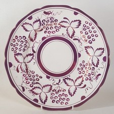 Vintage Gray’s Pottery Copper Luster Grapevine & Leaves Design Dinner plate 27cm