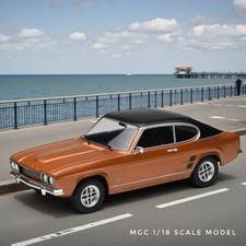 MCG 1/18 DIECAST 1973 FORD CAPRI MK1 MKI GXL COPPER BROWN GOLD METALLIC MCG18537