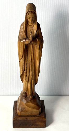Vintage hand carved wood - carved,
