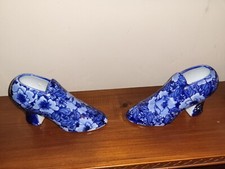 Vintage Regency ironstone shoes  * Free uk mainland postage 