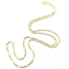 9ct Gold Figaro Chain Solid