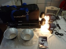 Interfit EXD200 studio flash lighting kit - Stands, Heads, umbrella, carry bag