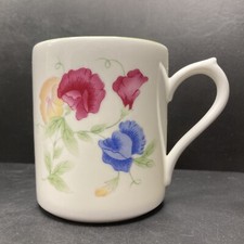 Vintage Royal Stafford Sweet Pea floral fine bone china mug made in England 