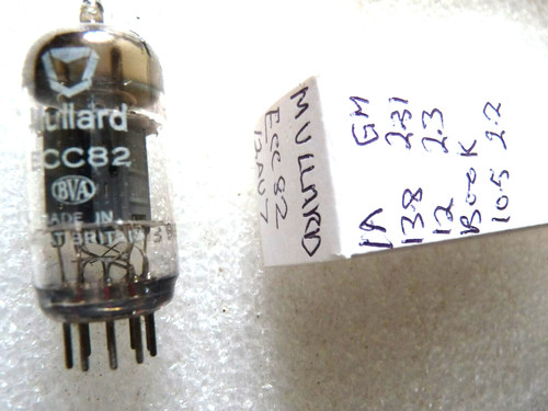 Ecc82 12au7 mullard 15mm - ,