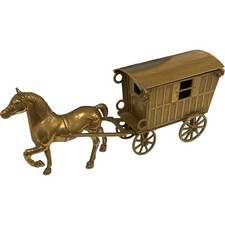 Brass Horse and Carriage