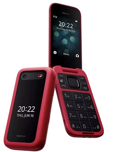 Genuine nokia 2660 flip red - 4g,