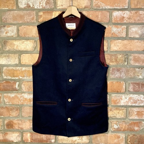 Sirplus wool nehru waistcoat - sirplus,