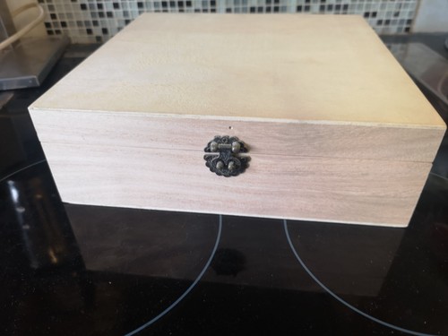 Wooden box tea - box, bags