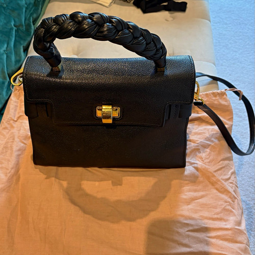 Miu black pebbled leather - miu,